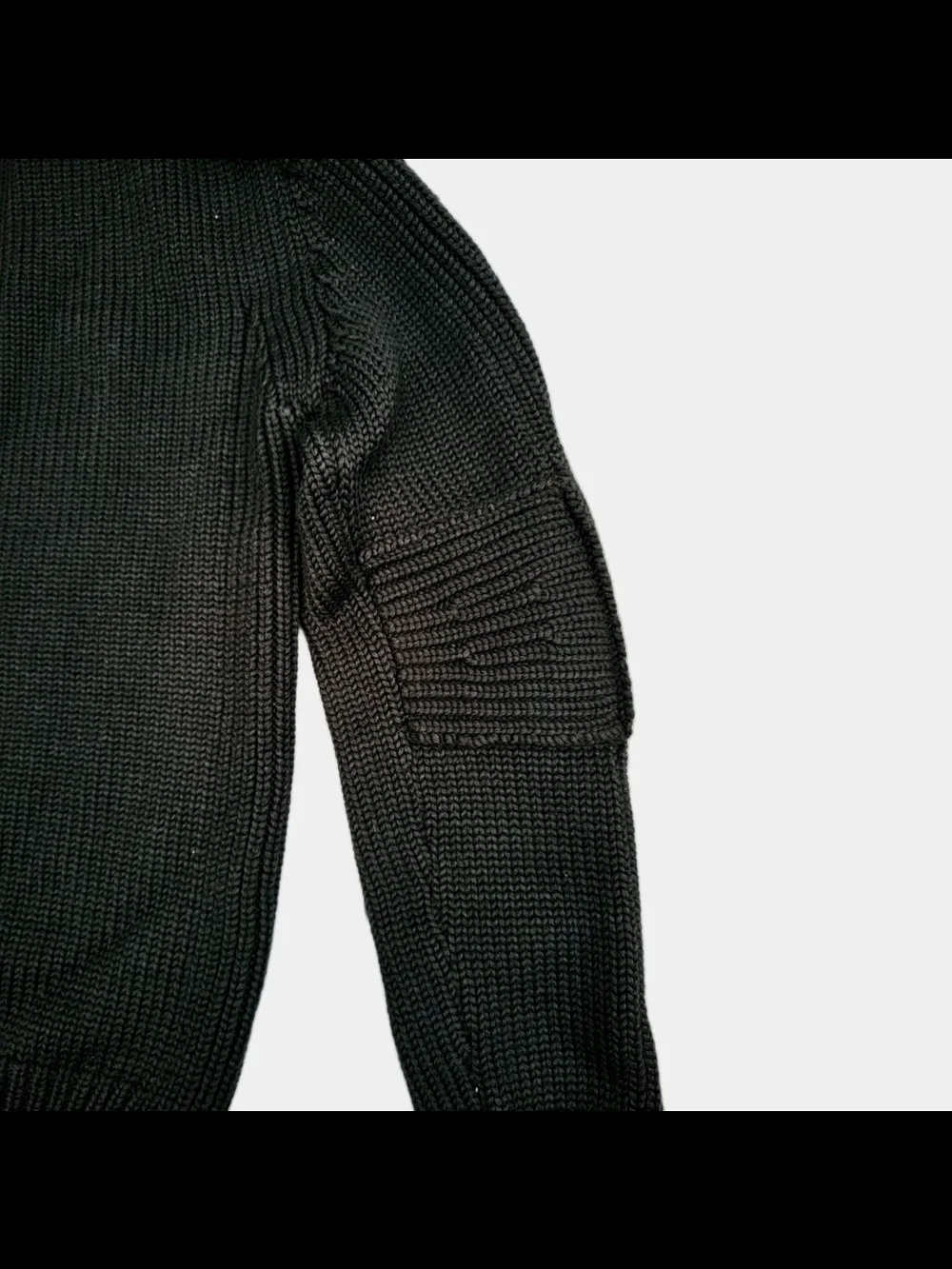 Yves Saint Laurent Rive Gauche Men's Merino Pullover Collared Vintage Sweater |S